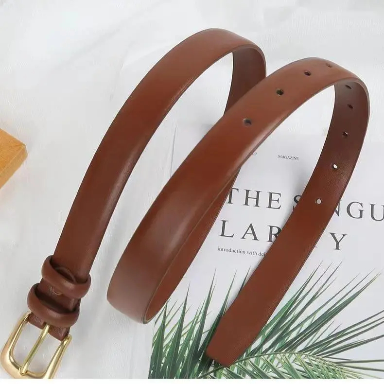 【จัดส่งจากกรุงเทพฯ】เข็มขัดผู้หญิง หัวเข็มขัดโลหะ โลหะผสมคุณภาพสูง เหมาะกับรอบเอว 22-34 เข็มขัดผู้หญิง หัวเข็มขัดโลหะผสมค - รูปที่ 4