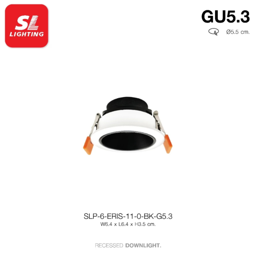 SL LIGHTING Downlight MR11 GU5.3 ดาวน์ไลท์ฝังฝ้า เปลี่ยนหลอดด้านหน้า รุ่น ERIS หลอดเล็ก สว่างมาก - รูปที่ 3