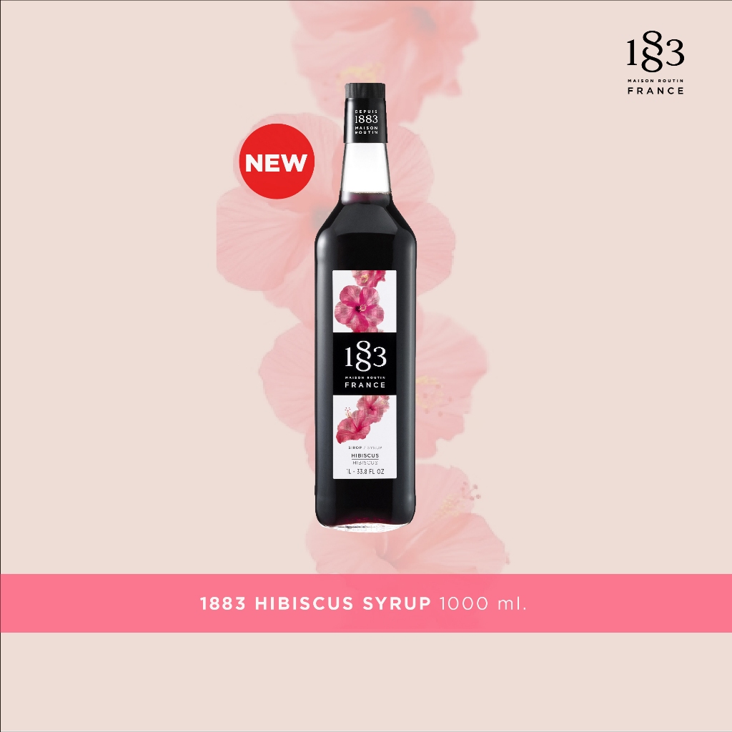 1883 Syrup น้ำเชื่อมกลิ่นดอกชบา 1000 มล. (1883 HIBISCUS SYRUP 1000 ml.)
