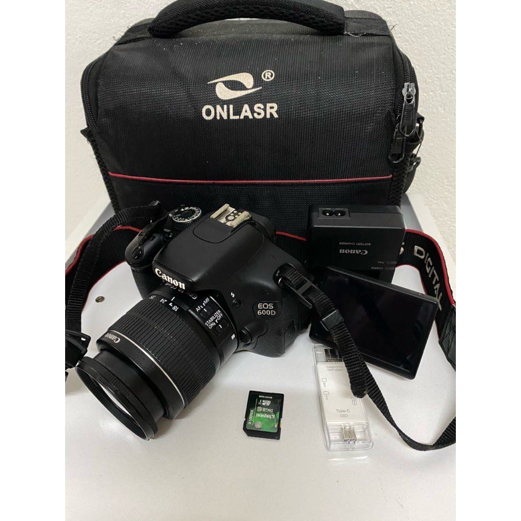 canon600Dกับเลนส์kitt18-55mmiiมือสอง