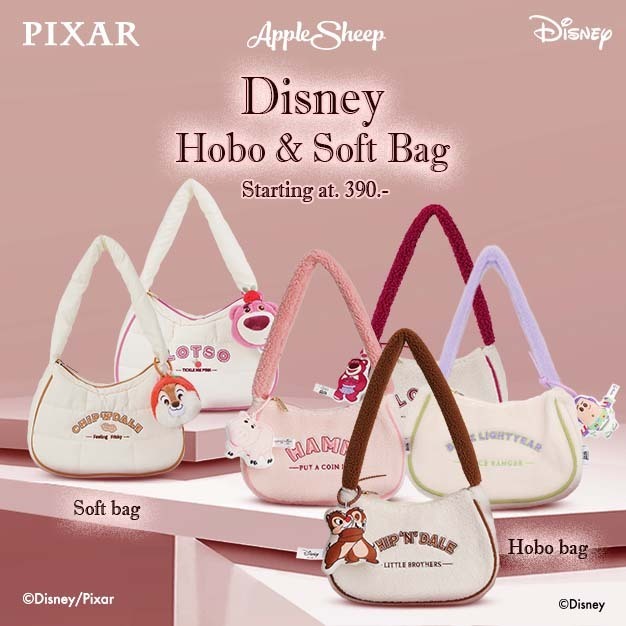 [Disney Hobo Bag & Soft Bag] กระเป๋าแฟชั่น กระเป๋าสะพายข้างผู้หญิง ดิสนีย์ ขนนิ่ม ทรงสวย ลิขสิทธิ์แท้ จุของได้เยอะ