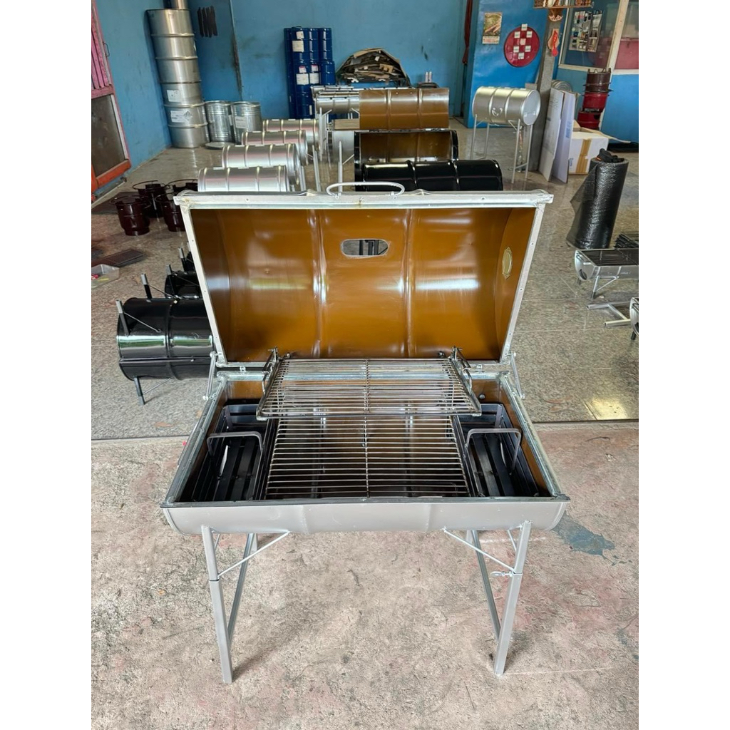 เตาอบ 100 ลิตร ( ตะแกรงย่าง 2 ชั้น ) เตาอบไร้ควัน 100 ลิตร