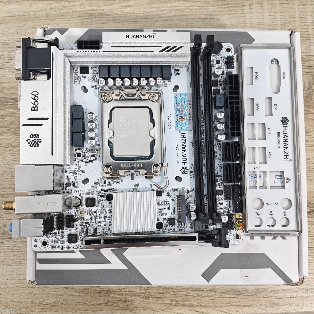 ชุดซีพียู + เมนบอร์ด I5-12500 + HUANANZHI B660M-ITX
