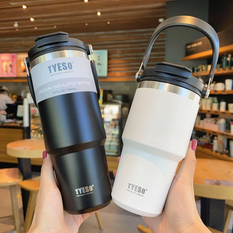 TYESO แก้วเก็บความเย็น สแตนเลส 304 มีที่จับ 600-1200ml thumbnail 3
