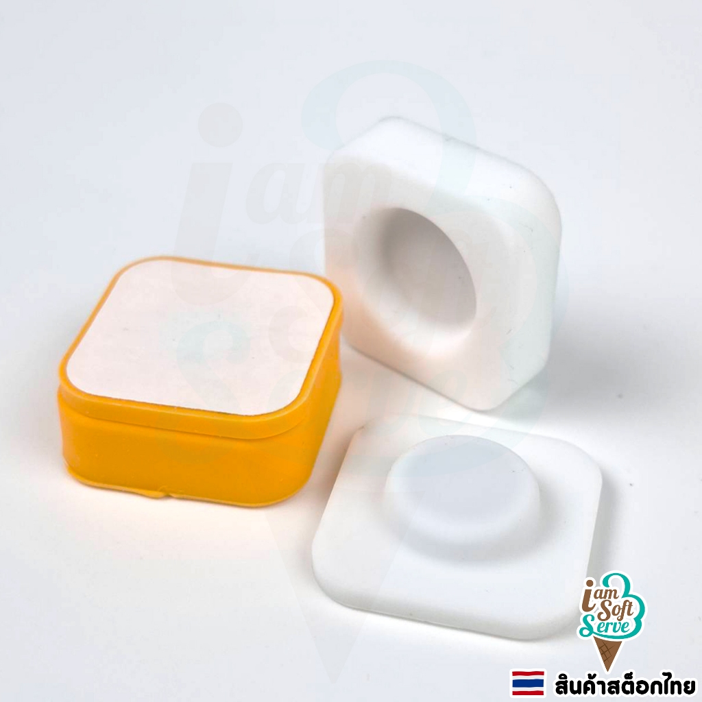 ตะขอสติ๊กเกอร์แม่เหล็ก ที่ติดรีโมท  แบบไม่ต้องเจาะ ขนาด 28x28x11 mm