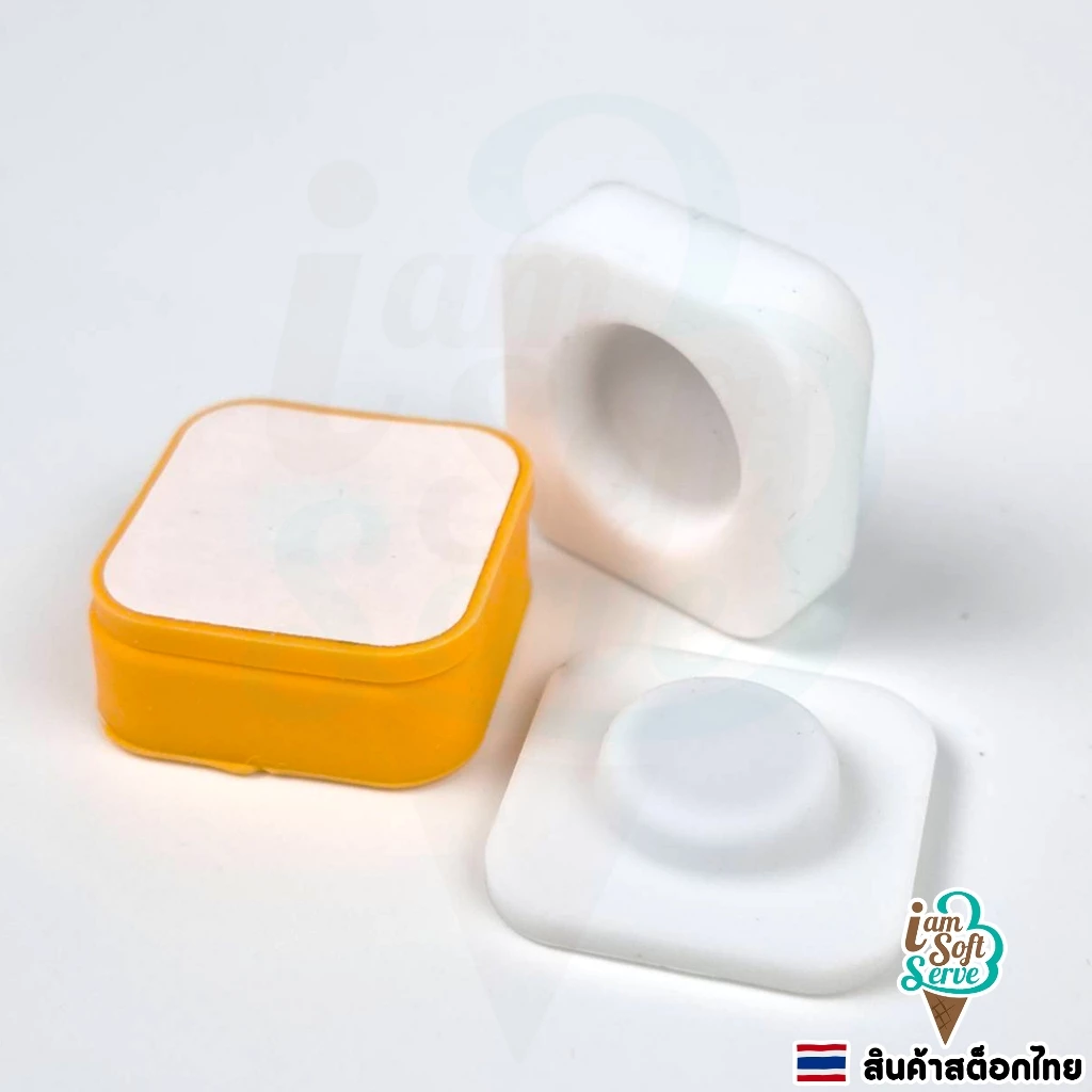 ตะขอสติ๊กเกอร์แม่เหล็ก ที่ติดรีโมท แบบไม่ต้องเจาะ ขนาด 28x28x11 mm