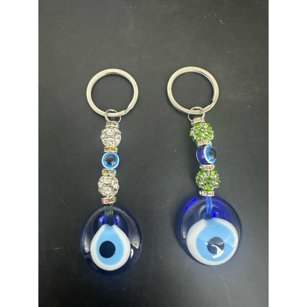 พวงกุญแจ Evil Eye 🧿 คริสตัล ของแท้จากตุรกี Evil Eye ทำจากแก้ว