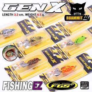 เหยื่อตกปลา เหยื่อปลอม กบยางGEN-X by FISHING EZ (ชุดตัวเบ็ด FGS V.1)