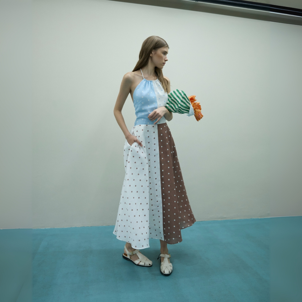 Polka Days Maxi Dress