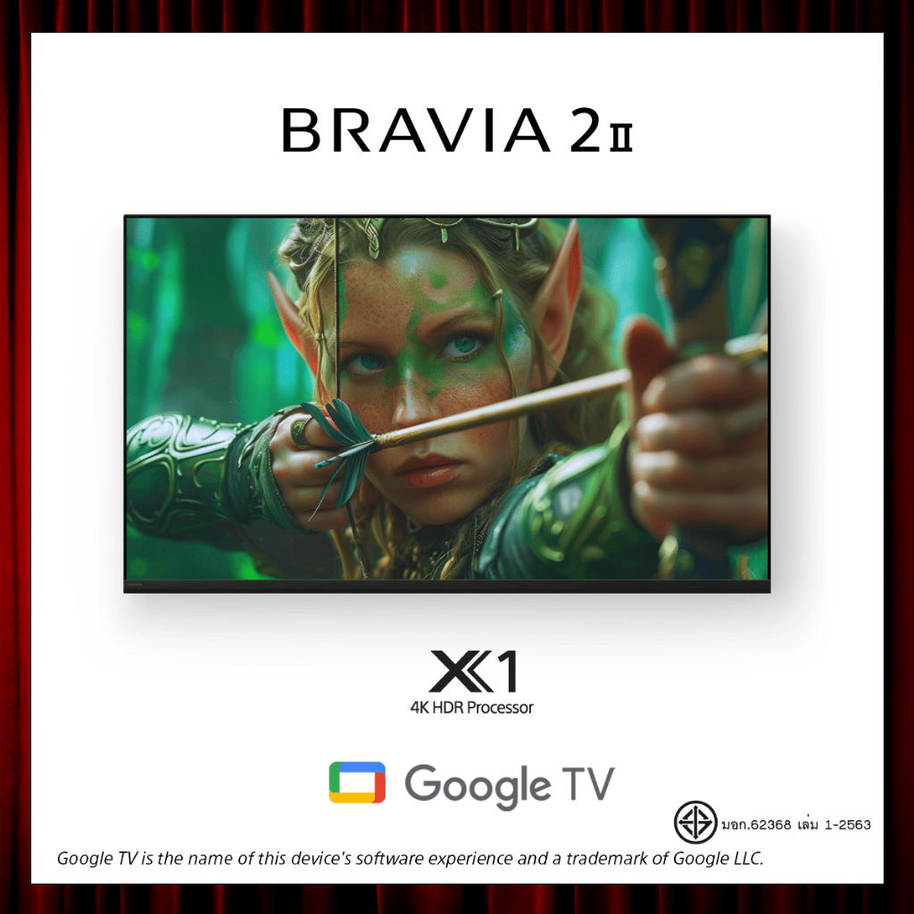[New Model] Sony BRAVIA 2 ทีวี 43 นิ้ว รุ่น K-43S20M2 4K Ultra HD Smart TV (Google TV) | 4K HDR Proc