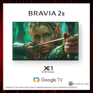 Sony BRAVIA 2 ทีวี 43 นิ้ว รุ่น K-43S20M2 4K Ultra HD Smart TV (Google TV) | 4K HDR Processor X1™