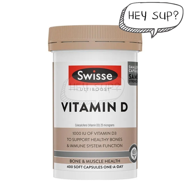 Swisse Ultiboost Vitamin D 400 Capsules