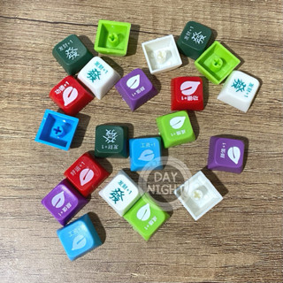 [อ่านก่อน] (ชิ้นละ 2บ.) คีย์แคป ปุ่ม keycap (สุ่มสี)
