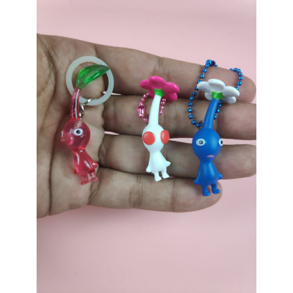 พวงกุญแจ pikmin แท้ มีปั๊ม 😝คนที่ได้ของเราไป ควรได้รับรางวัลนักล่า😝