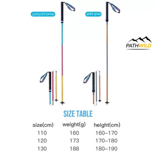 AONIJIE Aluminum Trekking Pole/Alpenstock E4201 ไม้เท้าเดินป่า วัสดุอลูมิเนียมอัลลอยด์ เบา แข็งแรง ด้ามจับ EVA ไม่ลื่น