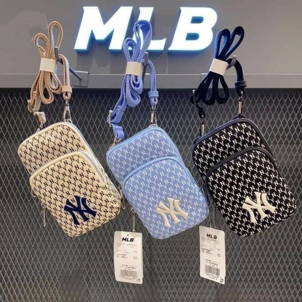 (พร้อมส่ง) MLBกระเป๋าสะพายข้าง งานปัก กระเป๋าใส่โทรศัพท์ งานสวยตรงปก