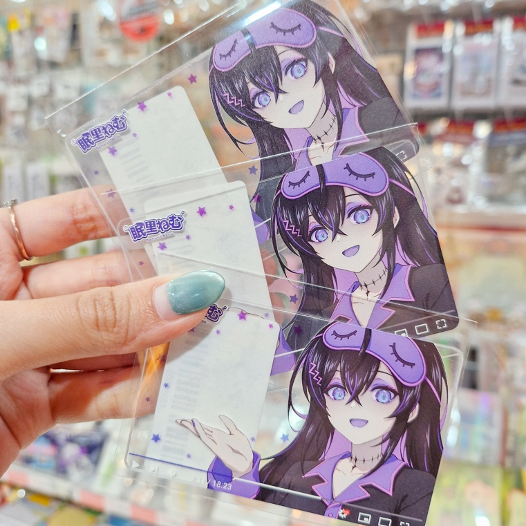 PVC Card การ์ดพลาสติกใส ลาย เนมุ ในชุดนอนสุดน่ารัก การ์ดสวยจึ้ง ใส่เป็นกรอบรูป คิวท์ ๆ [Nemuri Nemu]