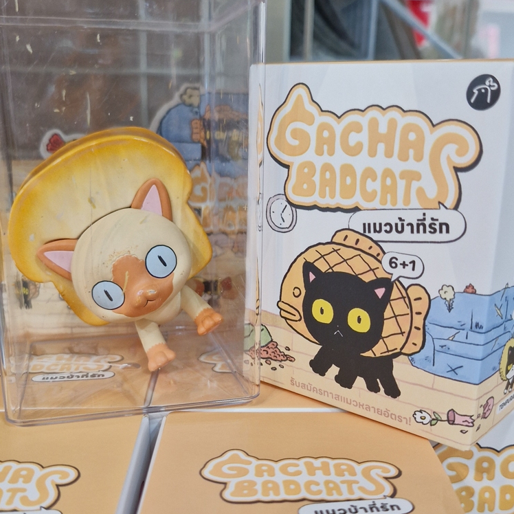 Gacha Bad Cats Blindbox กล่องสุ่มแมวบ้าที่รัก ของเล่นลายแมวไทยประดับเครื่องหัว สุดน่ารัก [Kai3]