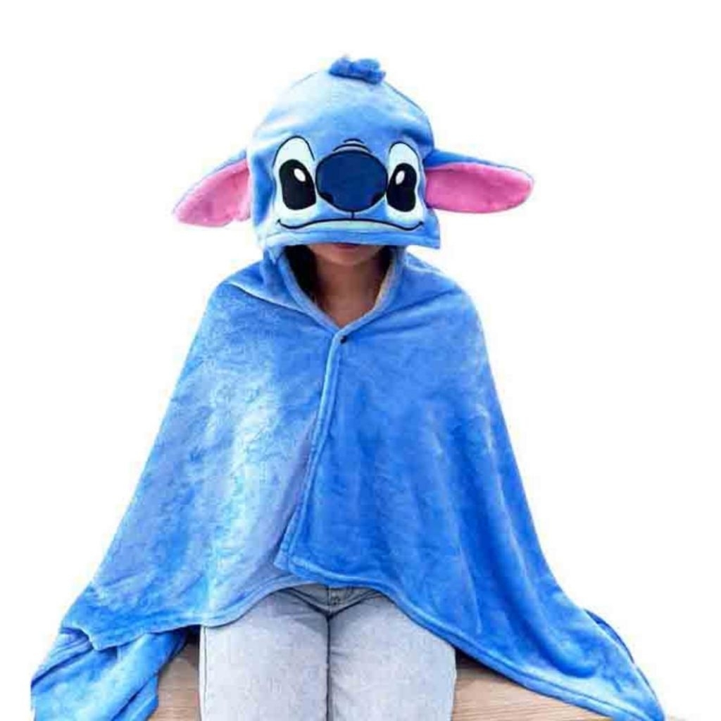 ของแท้!! ผ้าห่มมีฮู้ดลายStitch