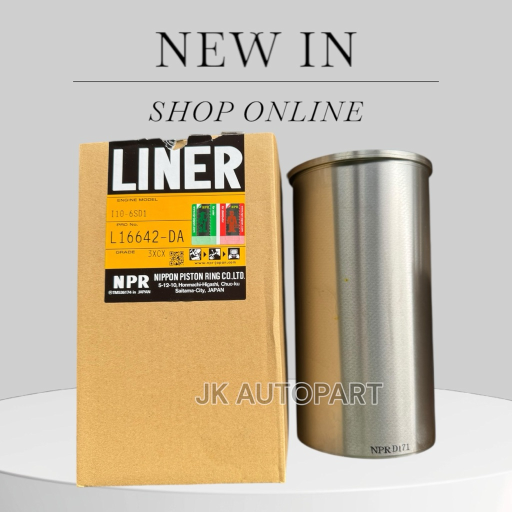 ปลอกสูบ ISUZU 6SD1 6SD1T DECA240-270-320 รหัส L16652-DA ยี่ห้อ NPR แท้ๆ สั่งเบิกโดยตรง/BBDNKP