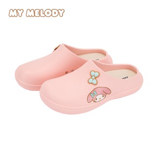MY MELODY รองเท้าสวมเปิดส้น รองเท้าสลิปเปอร์ พื้นหนาสวมใส่สบ…