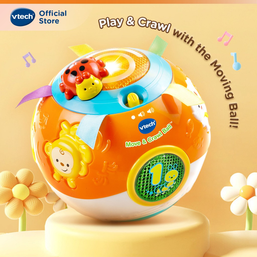 VTech Move & Crawl Ball วีเทค ของเล่นลูกบอลหัดคลาน ของเล่นเด็ก 6/ 9 /12 month toys ของเล่นเสริมพัฒนาการ 80-061320