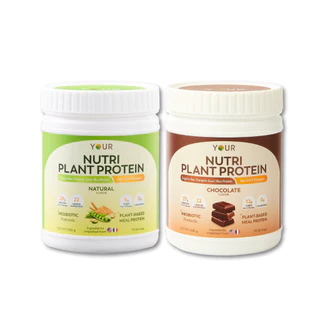 YOUR Nutri Plant Protein ยัวร์ โปรตีนพืช (1 กระปุก) ผสม Superfood พรีไบโอติก โพรไบโอติกส์ โปรตีนสูง ใยอาหารสูง วีแกน