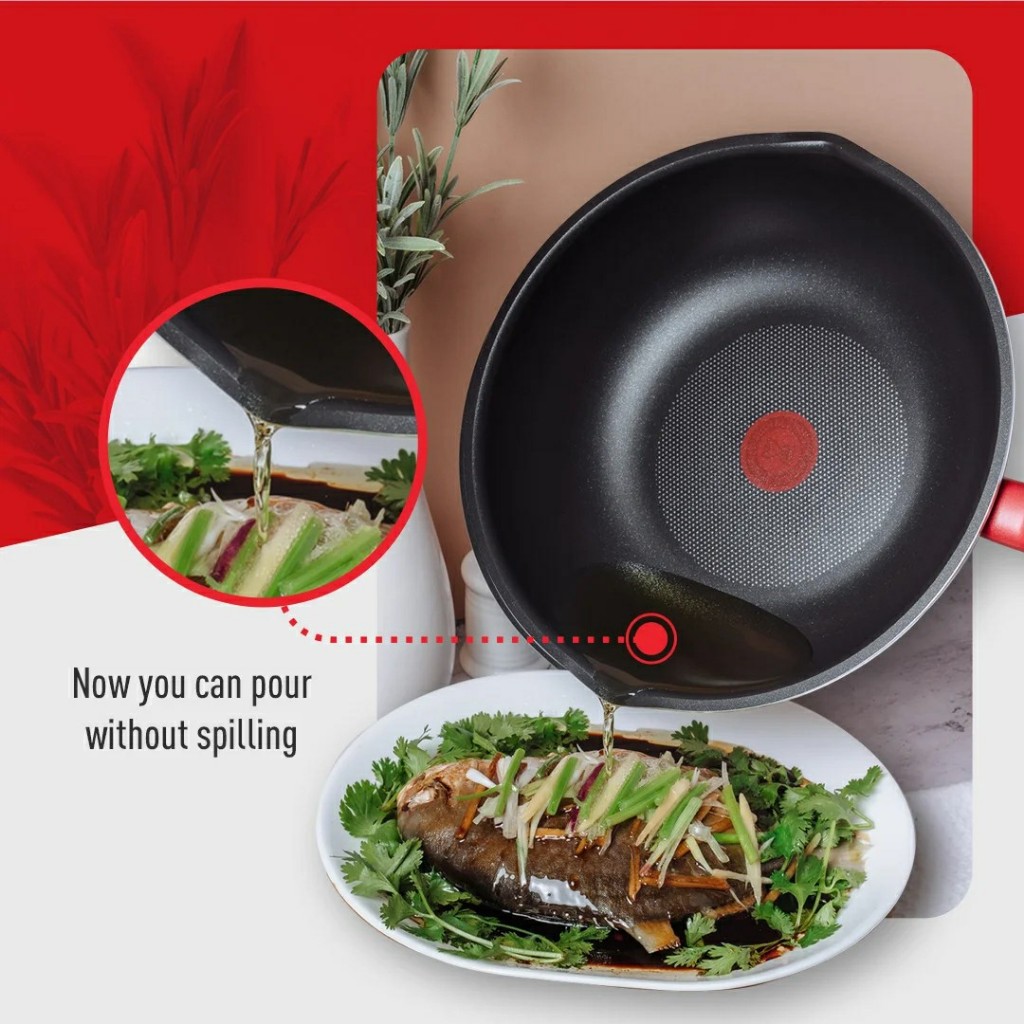 Tefal CW ชุดกระทะ So Chef รุ่น G135S295 2 ชิ้น กระทะก้นแบน 24 ซม. และก้นลึก 28 ซม.