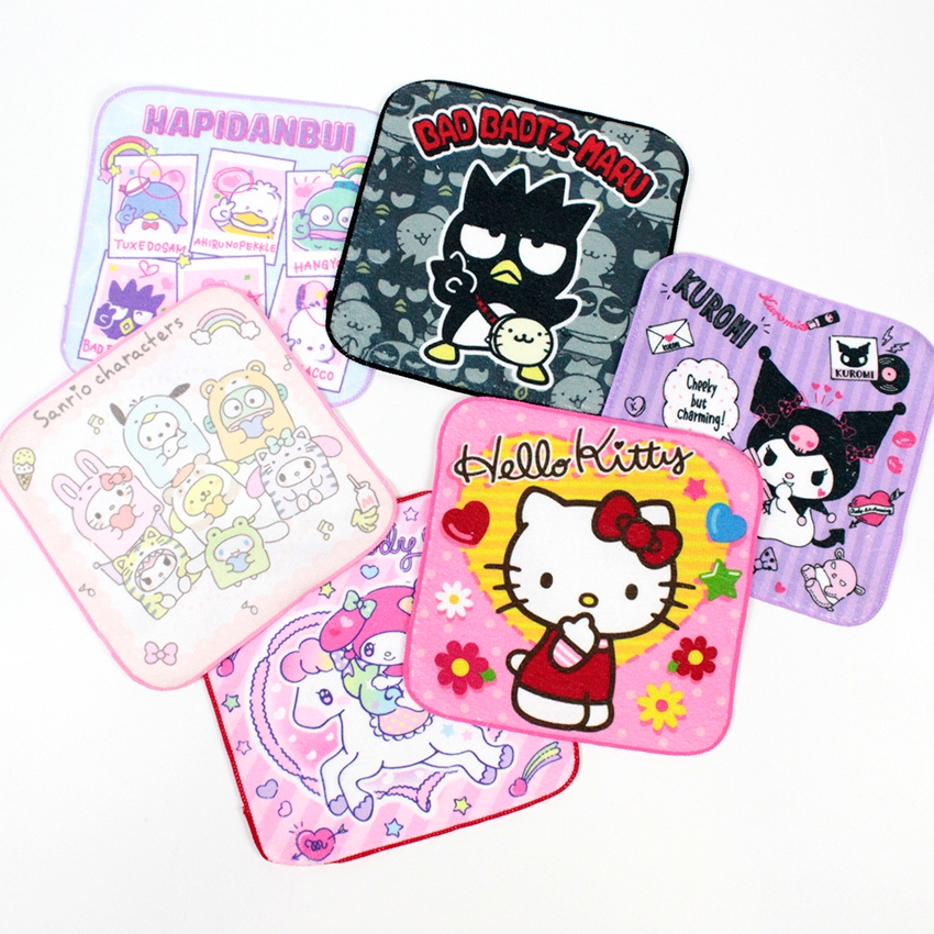 ผ้าเช็ดหน้า ผ้าเช็ดหน้าลายการ์ตูน ซานริโอ้ SANRIO ลิขสิทธิ์แท้