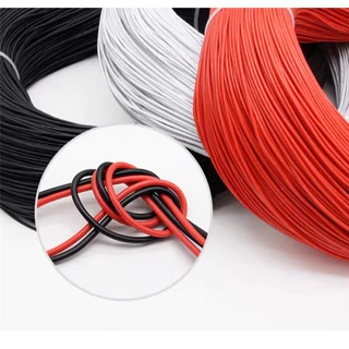 สายไฟซิลิโคน 6 awg (1เมตร) Silicone Wire คุณภาพมาตรฐาน [ตัดความยาวตลอด]
