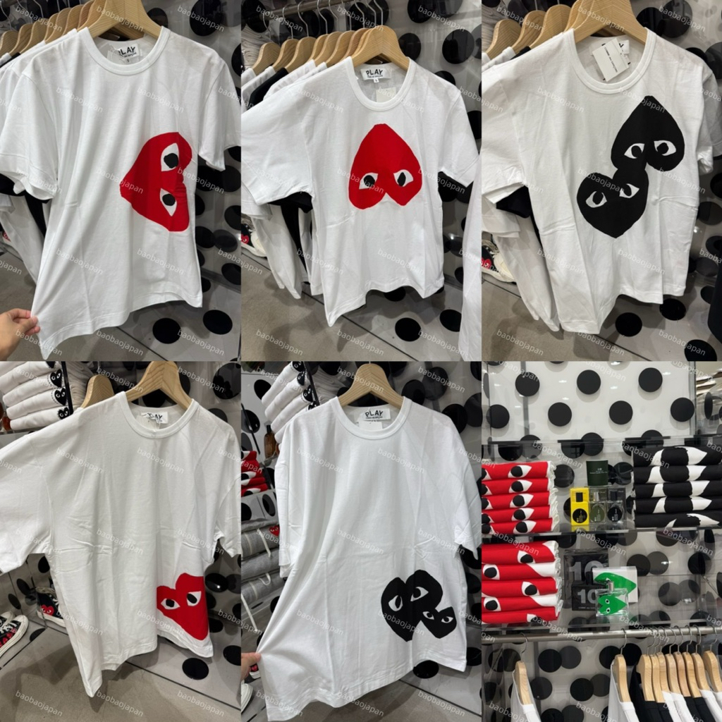 เสื้อ Play Comme des Garçons เสื้อยืด (unisex) ของเเท้จาก shop