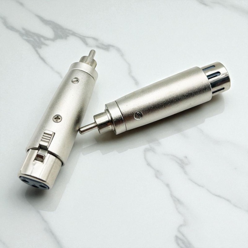 แจ็คเครื่องเสียง XLR ตัวเมีย อะแดปเตอร์แปลง XLR Female to RCA Male Connector Gender Changer Connecto