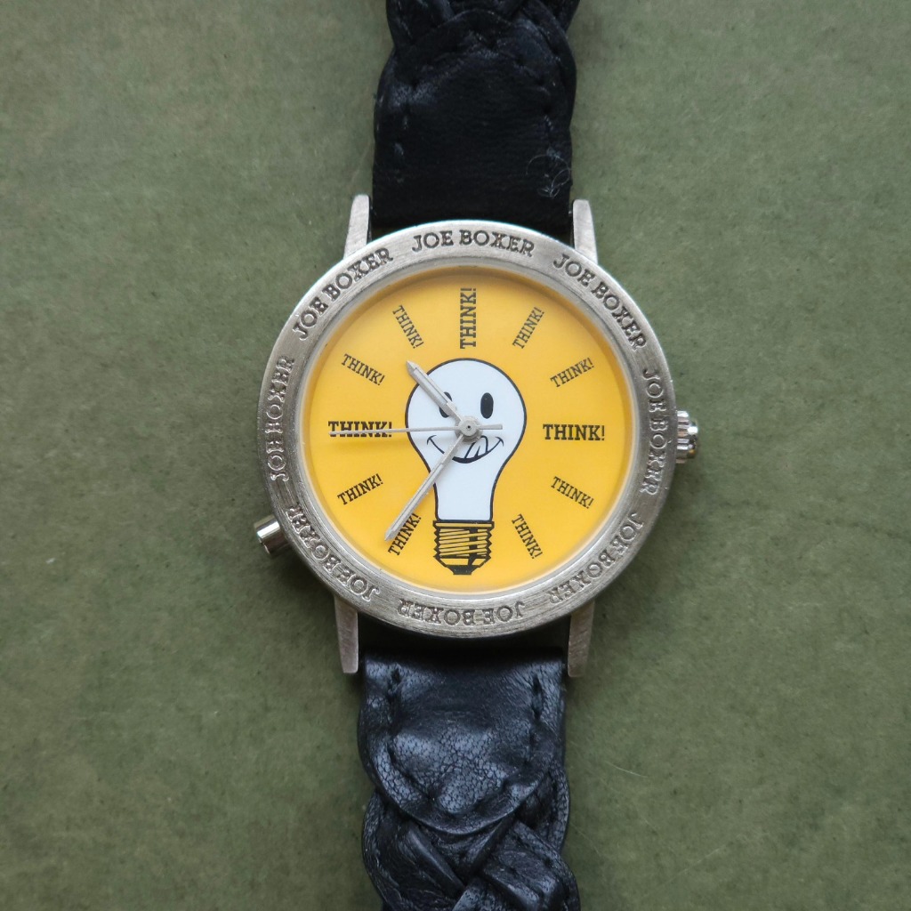 Vintage Joe Boxer Think Watch มือสอง​ สภาพดี​ กดแล้วมีไฟติด​ น่ารักมาก