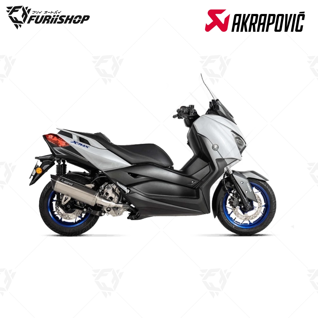 ท่อสูตร Akrapovic Slip on Titanium Logo Special Aluminium Edition 2021 Euro 5 : for Yamaha XMAX 300 