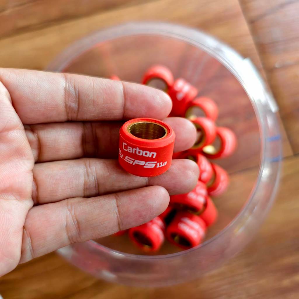 เม็ดตุ้ม SPS คาร์บอน ซับเสียง รุ่นPCX LEAD GIORNO หนัก 8 - 18 กรัม