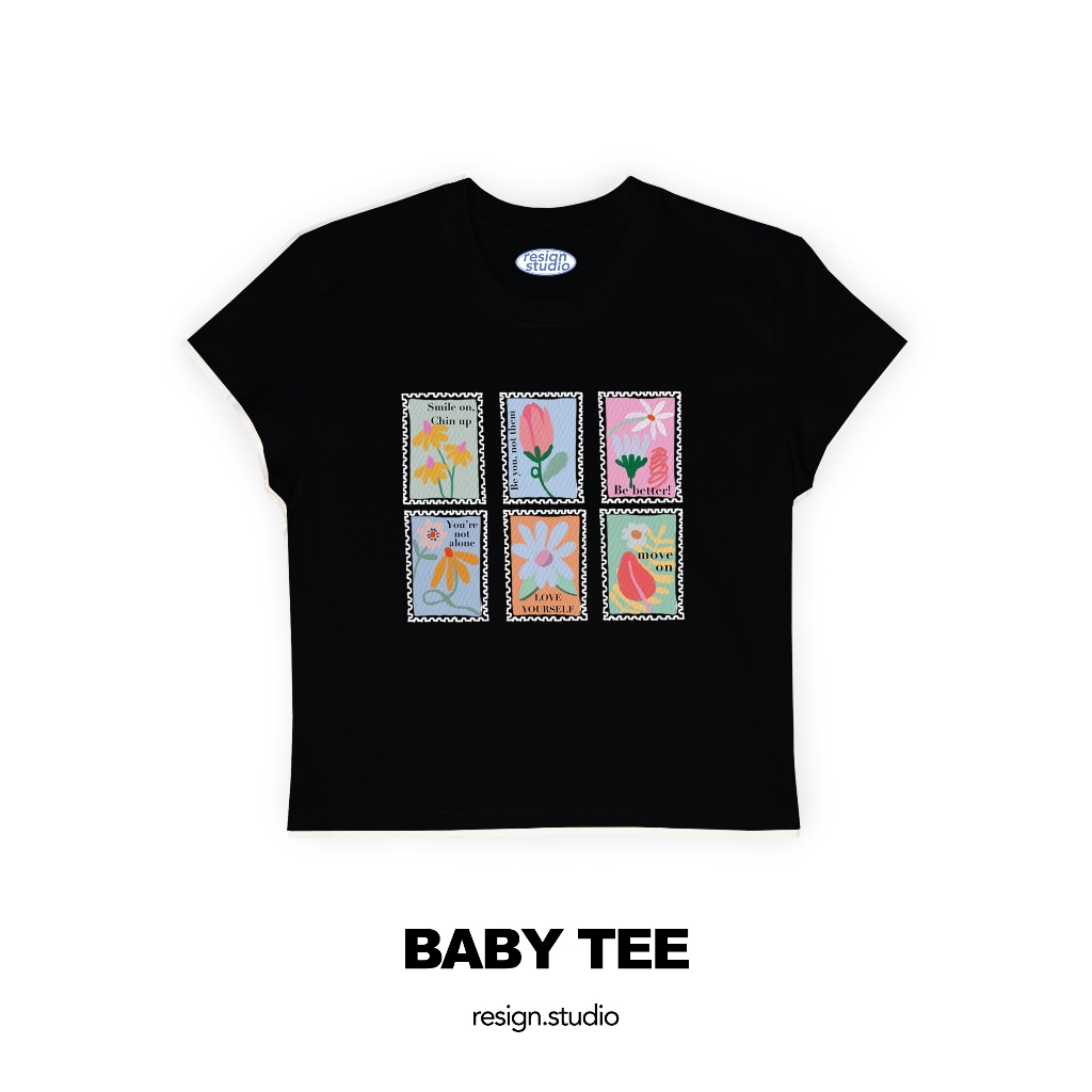 resign studio - babytee - Flower stamps - รูปที่ 2