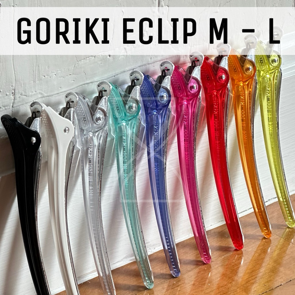 (พร้อมส่ง/ของญี่ปุ่นแท้ราคาถูกที่สุด) GORIKI E CLIP SIZE M-L  1ชิ้น กิ๊บติดผมคุณภาพสำหรับร้านทำผม