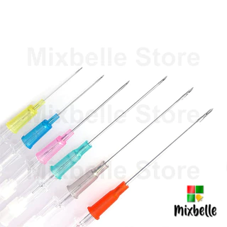 พร้อมส่ง🇹🇭 เข็มเจาะหู เจาะสะดือ เจาะร่างกาย แบบมีปลอก สแตนเลสแท้ Medical Grade (Needle2)