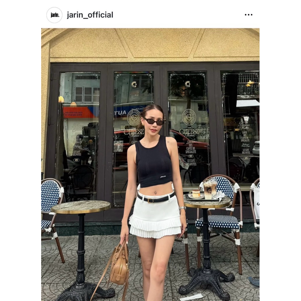 Jarin official กระโปรงกางเกง เอวต่ำ size m sale 450 สีขาว☁️☁️☁️☁️