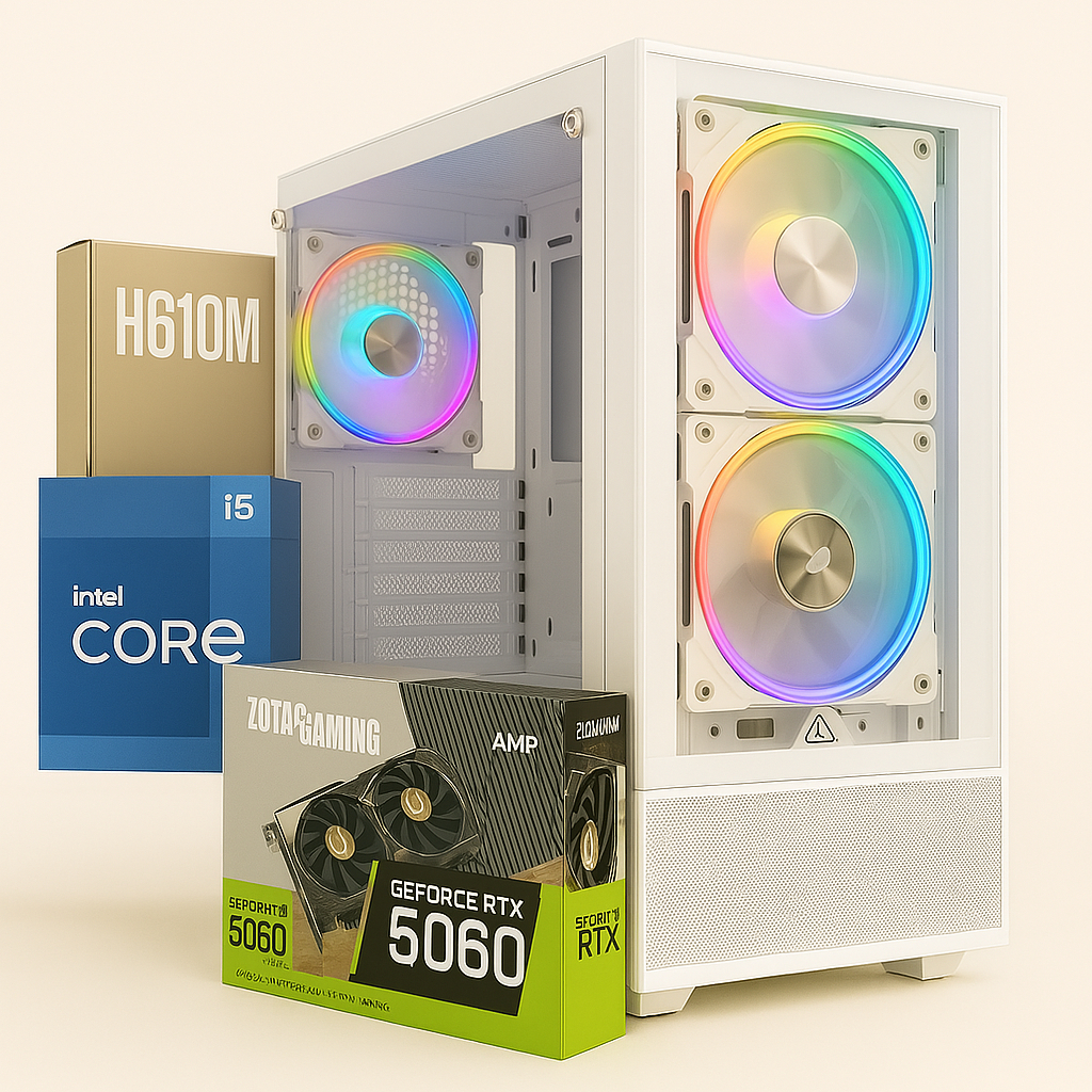 Comset Gaming  INTEL I5-12400F / RTX 5060 8GB / H610M / 16GB DDR4 / M.2 512GB NVME / PSU 650w 80+ Bronze คอมพิวเตอร์เล่น