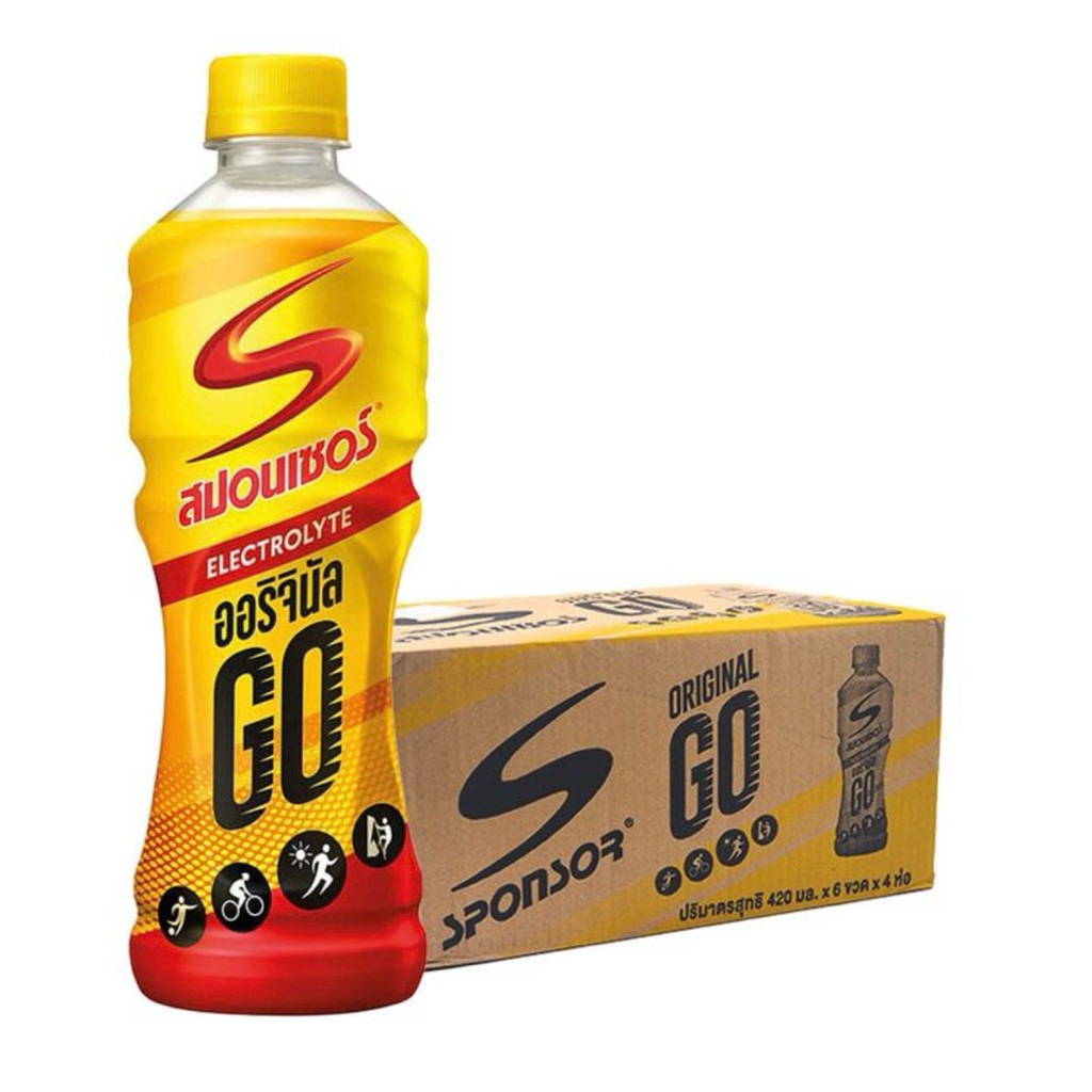 สปอนเซอร์ โก เครื่องดื่มเกลือแร่ รสออริจินัล 420มล. (24ขวด)