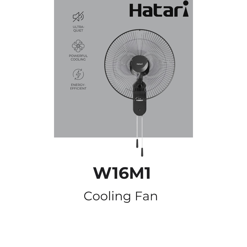 พัดลมติดผนัง 16 นิ้ว HATARI W16M1 สีขาว