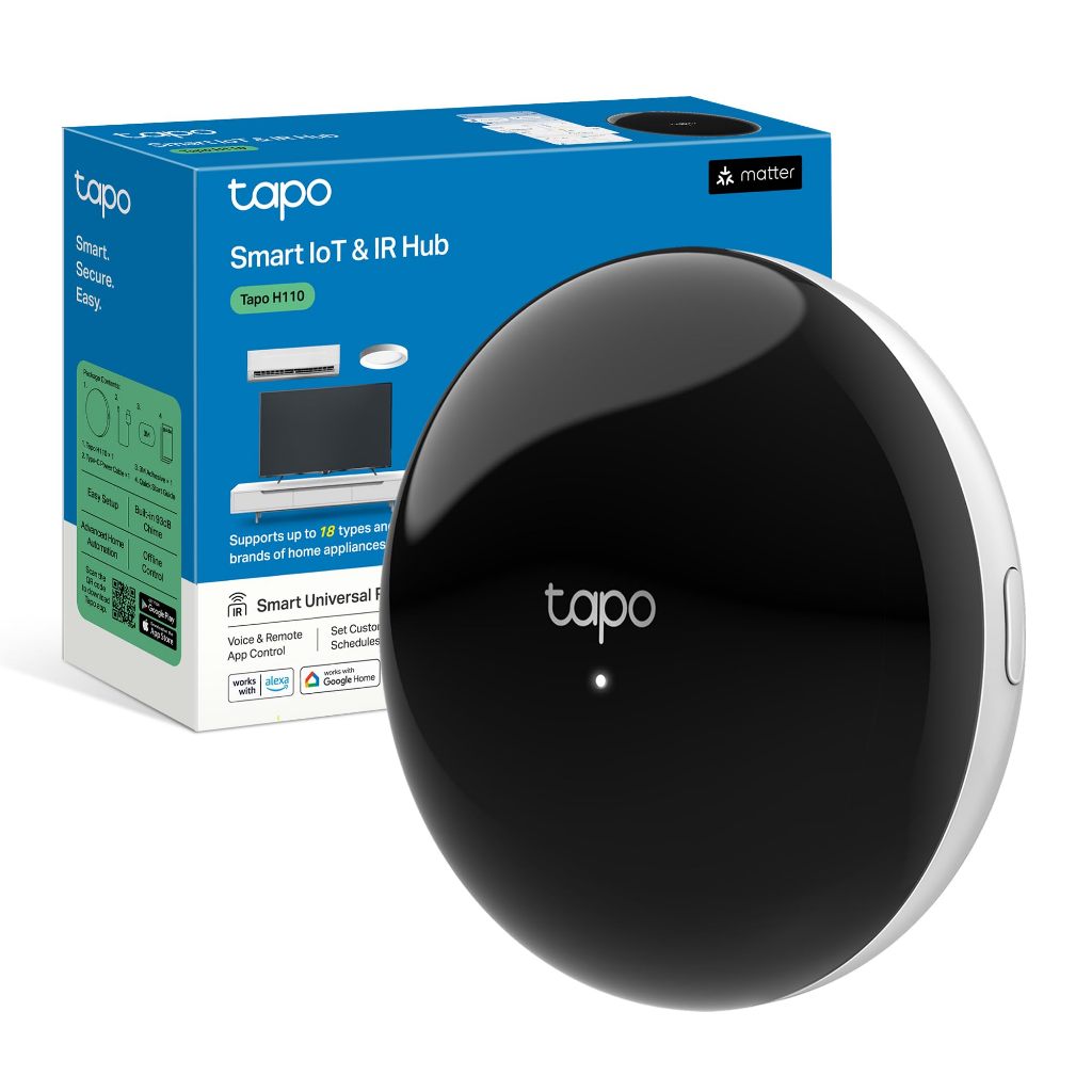 🔥ขายดีส่งไว🔥TP-LINK (Tapo H110) Smart IR & IoT Hub อุปกรณ์เปิดปิดแอร์ ทีวีและรีโมท ควบคุมผ่าน App 1y