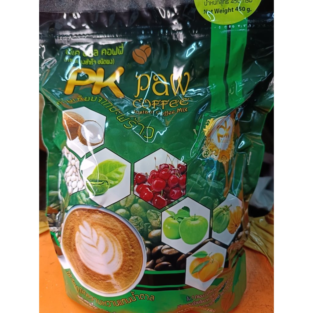 กาแฟสำเร็จรูป3in1..ชนิดซองพร้อมชงPK..450g.(30ซอง)