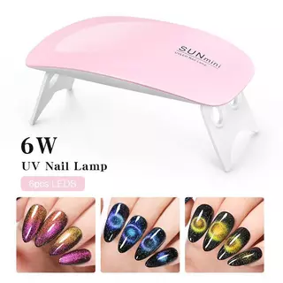 UV/LED 6W เครื่องเป่าเล็บ สีเจลด้านบน+ด้านล่าง+ชุดอุปกรณ์ครบชุด เครื่องมือเครื่องบดเล็บเครื่อง