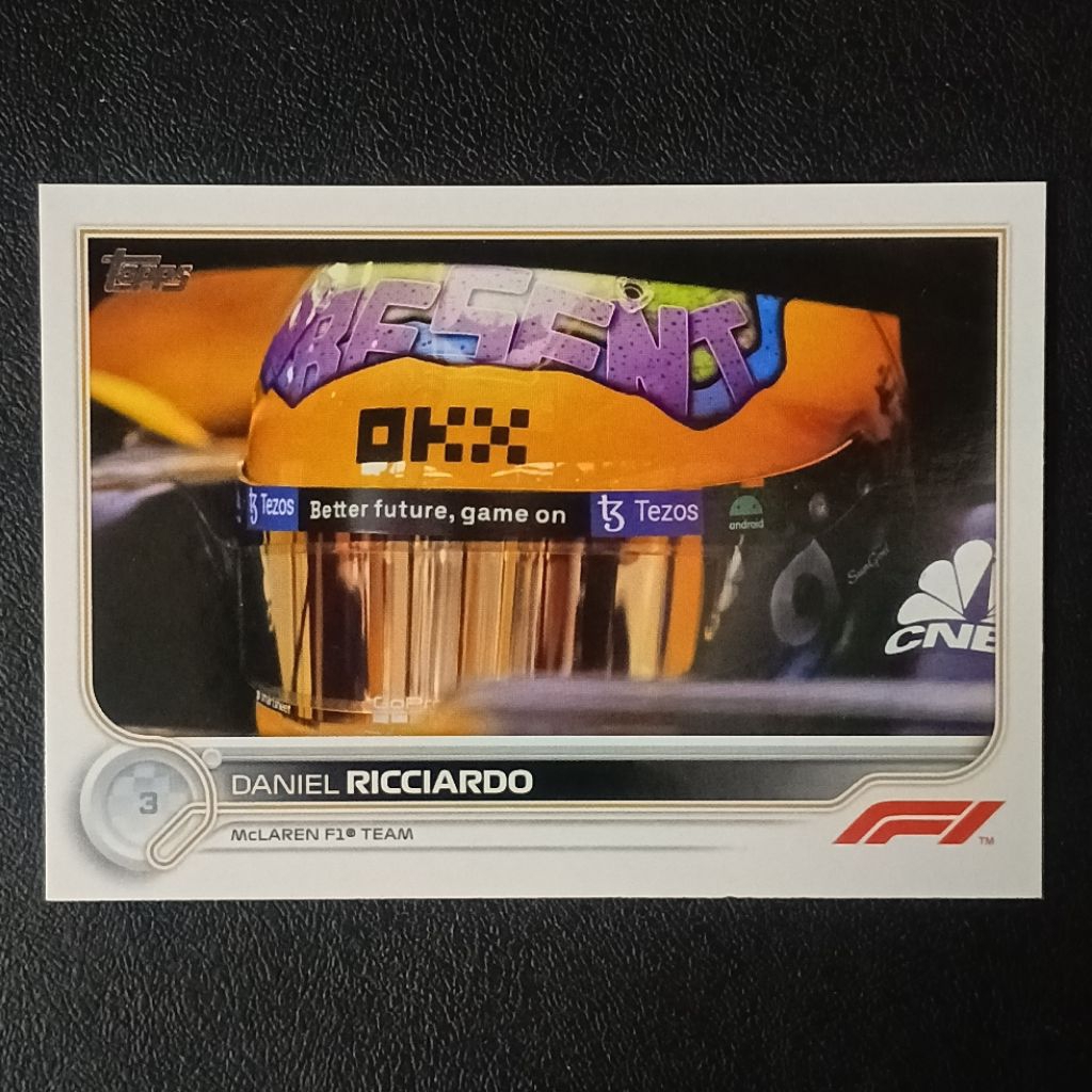 การ์ดนักแข่งรถฟอร์มูล่า วัน DANIEL RICCIARDO FORMULA 1 TRADING CARD (F1)