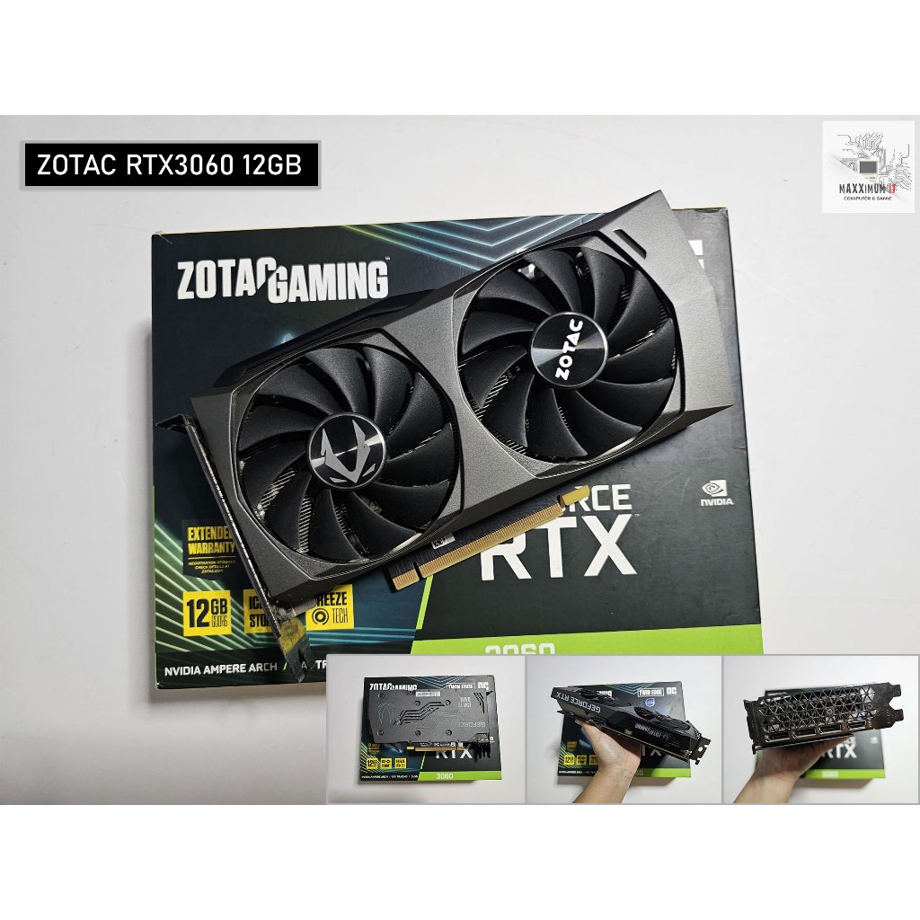 การ์ดจอ (VGA)RTX3060 TI 8GB, RTX3060 12GB (มือสอง)