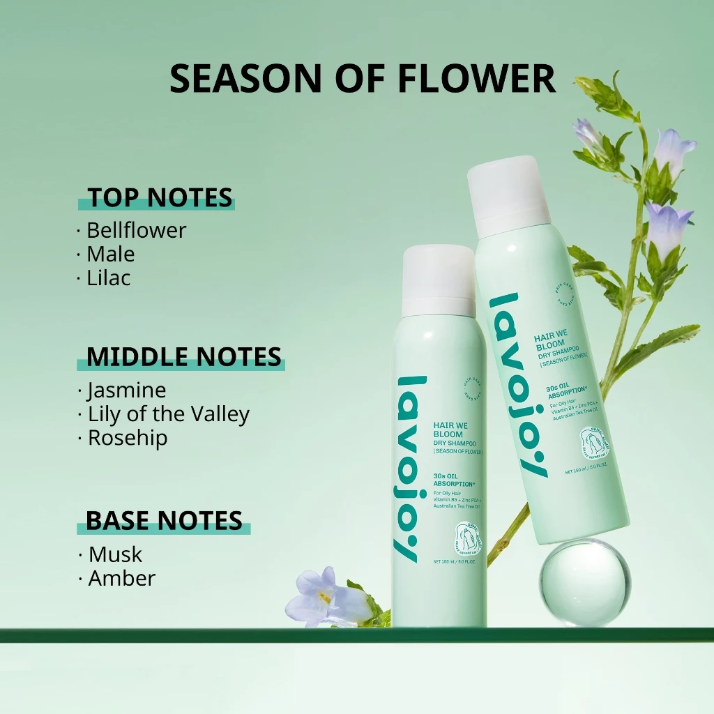 lavojoy Hair We Bloom Dry Shampoo Season of Flower 150ml สเปรย์ดรายแชมพู ลดผมมัน ไม่ทิ้งคราบแป้งขาว เพิ่มวอลลุ่มให้ผม thumbnail 9