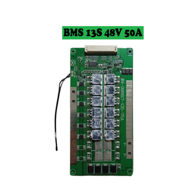 BMS Li-ion 3.7V 13S 48V 50A บอร์ตป้องกันแบตเตอรี่