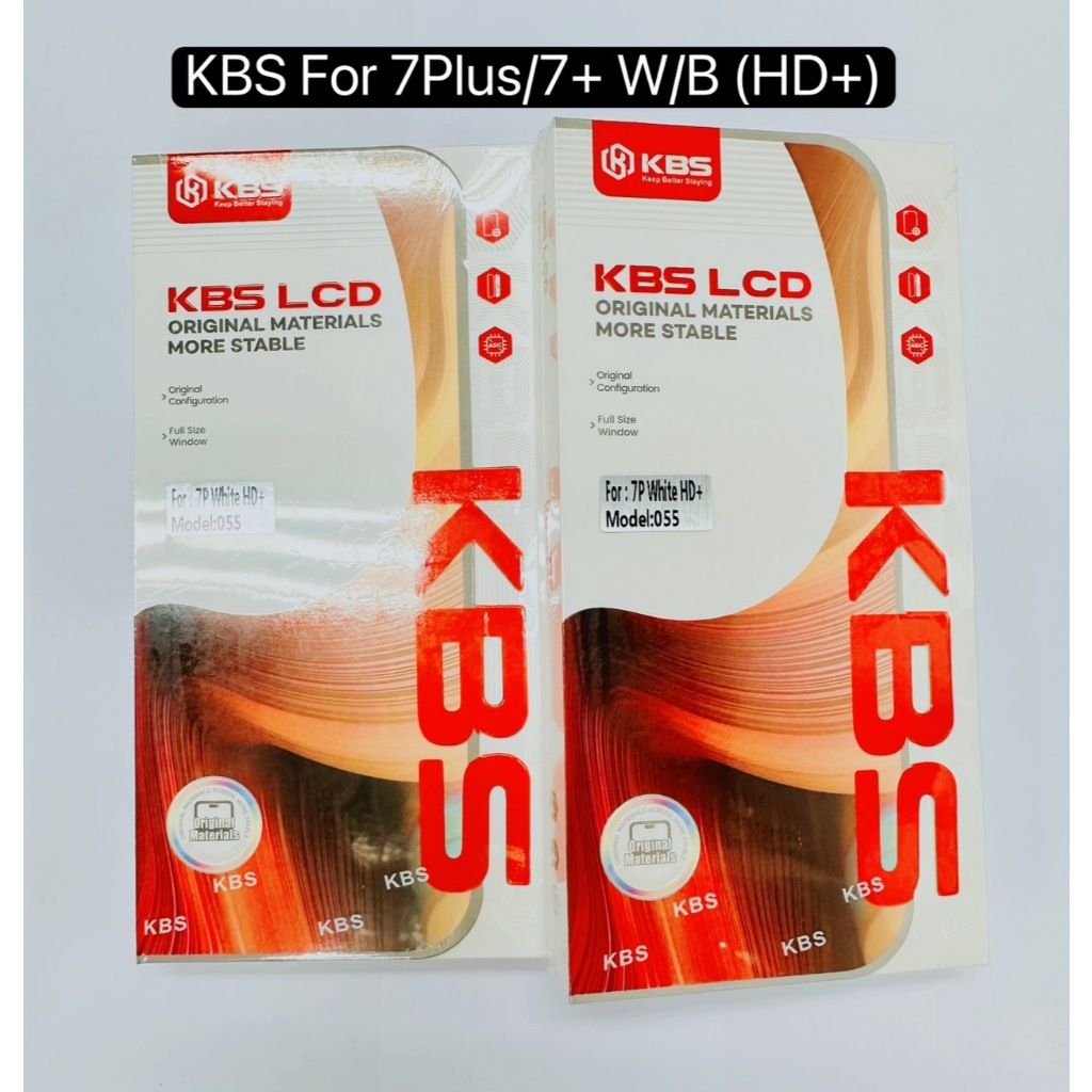 หน้าจอ KBS LCD สำหรับi7plus/7+ KBS จอ+ทัชกรีน พร้อมฟีมกระจกชุดไขควง